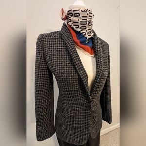 J. Crew women's wool houndstooth blazer